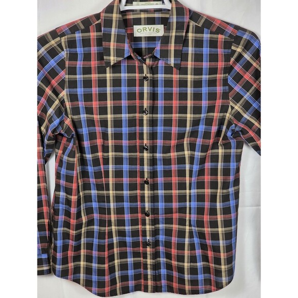 Orvis Women’s Size 10 Plaid Long Sleeve Button Up Shirt‎ - Picture 3 of 7